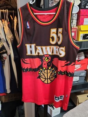 adidas Dikembe Mutombo Throwback Atlanta Hawks Jersey